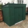 6' X 4' Globel Heritage Green Low Pent Metal Shed (1.8m X 1.24m)