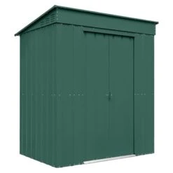 6' X 4' Globel Heritage Green Pent Metal Shed (1.8m X 1.24m)