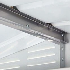 6' X 5' Globel Anthracite Grey Apex Metal Shed (1.71m X 1.44m) -Halls || Lifetime || Keter Sales lotus6x5ags 6x5 lotus anthracite grey apex metal shed bracing min