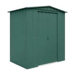6' X 5' Globel Heritage Green Apex Metal Shed (1.84m X 1.54m) -Halls || Lifetime || Keter Sales lotus6x5hgs 6x5 lotus green apex metal shed cutout1 min