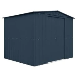 8' X 8' Globel Anthracite Grey Apex Metal Shed (2.45m X 2.47m) -Halls || Lifetime || Keter Sales lotus88ag 8x8 lotus anthracite grey metal shed cutout1 min 1