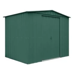 8' X 3' Globel Heritage Green Apex Metal Shed (2.45m X 0.92m) -Halls || Lifetime || Keter Sales lotus8x3hgs 8x3 lotus green apex metal shed cutout1 min