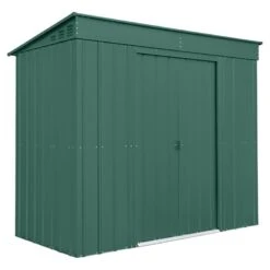 8' X 4' Globel Heritage Green Pent Metal Shed (2.42m X 1.24m)