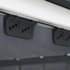 8' X 5' Globel Anthracite Grey Metal Shed (2.45m X 1.54m) -Halls || Lifetime || Keter Sales lotus8x5ags 8x5 lotus grey metal shed close up6 min