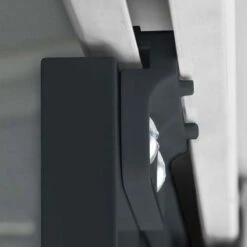 8' X 6' Globel Anthracite Grey Apex Metal Shed (2.34m X 1.75m) -Halls || Lifetime || Keter Sales lotus8x6ags 8x6 lotus anthracite grey apex metal shed track2 min