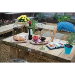 Forest Low Sleeper Wooden Garden Table 4'x2' (1.2x0.6m) 13 Forest Low Sleeper Wooden Garden Table 4'x2' (1.2x0.6m) -Halls || Lifetime || Keter Sales lstab12hd 4