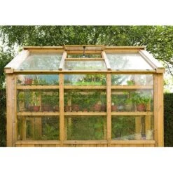 8'x6' Forest Vale Victorian Wooden Greenhouse (2.4x1.8m) - Installation Included -Halls || Lifetime || Keter Sales m8x6ghin2 min