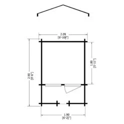 Shire Maulden 2.1m X 2.9m Log Cabin Summerhouse (19mm) -Halls || Lifetime || Keter Sales maulden master 7x7 floor plan