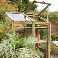 4'x2' Forest Wooden Small Mini Lean To Greenhouse (1.2x0.62m) -Halls || Lifetime || Keter Sales mghhd 03
