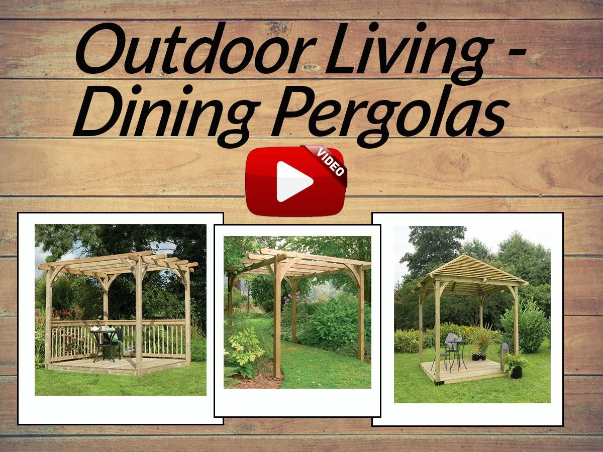Forest Dining Wooden Garden Pergola Kit 10'x8' 3 Forest Dining Wooden Garden Pergola Kit 10'x8' - Image 3