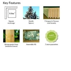 3.3x3.3m (11'x11') Palmako Betty Garden Pavilion - Luxury Gazebo -Halls || Lifetime || Keter Sales palmako kf betty pav 3333 1of2 min