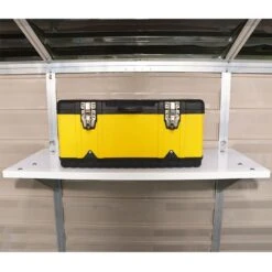 Palram Canopia 3' X 1' Shed Shelving For Skylight And Rubicon Sheds -Halls || Lifetime || Keter Sales palram skylight shelf main box 1 2020 min