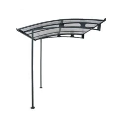 Palram Canopia Vega Grey 2000 Clear Door Canopy -Halls || Lifetime || Keter Sales palram canopies vega 2000 tw cutout 01