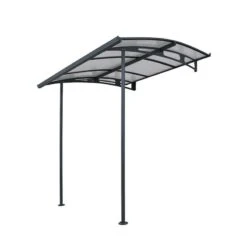 Palram Canopia Vega Grey 2000 Clear Door Canopy -Halls || Lifetime || Keter Sales palram canopies vega 2000 tw cutout 02