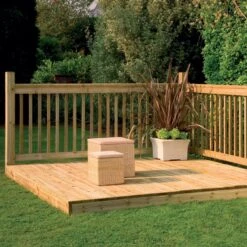Forest 2.4m Easy Deck Kit (With Handrails)