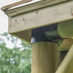 20'x15' (6x4.7m) Premium Wooden Furnished Garden Gazebo With Timber Roof - Seats Up To 27 People -Halls || Lifetime || Keter Sales pog6mnecin garden gazebo support 2 3