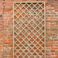 Forest 6' X 3' Hidcote Decorative Diamond Wooden Lattice Trellis (1.8m X 0.9m)