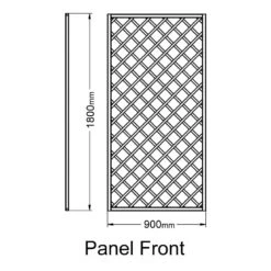 Forest 6' X 3' Hidcote Decorative Diamond Wooden Lattice Trellis (1.8m X 0.9m) 8 Forest 6' X 3' Hidcote Decorative Diamond Wooden Lattice Trellis (1.8m X 0.9m) -Halls || Lifetime || Keter Sales rfl09 02