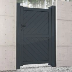 Barnstaple Premium Aluminium Side Gate - Grey