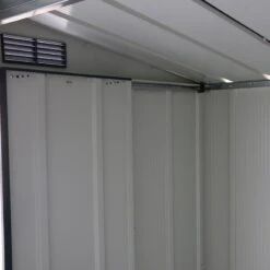6' X 4' Sapphire Apex Anthracite Metal Shed (2.02m X 1.22m) -Halls || Lifetime || Keter Sales sapphire64anth 2021 sapphire apex metal shed 6x4 anthracite new look close up1 min
