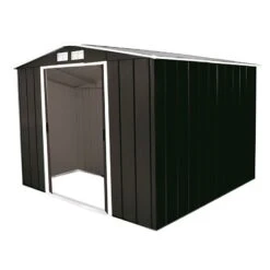 8' X 8' Sapphire Apex Anthracite Metal Shed (2.62m X 2.42m) 10 8' X 8' Sapphire Apex Anthracite Metal Shed (2.62m X 2.42m) -Halls || Lifetime || Keter Sales sapphire88ag sapphire 8x8 anthracite cutout3