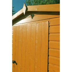 6' X 10' Shire Premium Security Apex Wooden Garden Shed (1.79m X 2.99m) -Halls || Lifetime || Keter Sales secs1006dsl 1aa 6x10 shire premium security shed front1 min