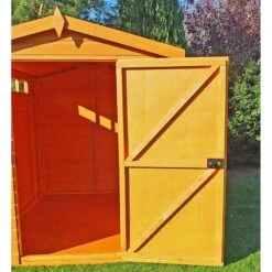 6' X 10' Shire Premium Security Apex Wooden Garden Shed (1.79m X 2.99m) -Halls || Lifetime || Keter Sales secs1006dsl 1aa 6x10 shire premium security shed interior1 min