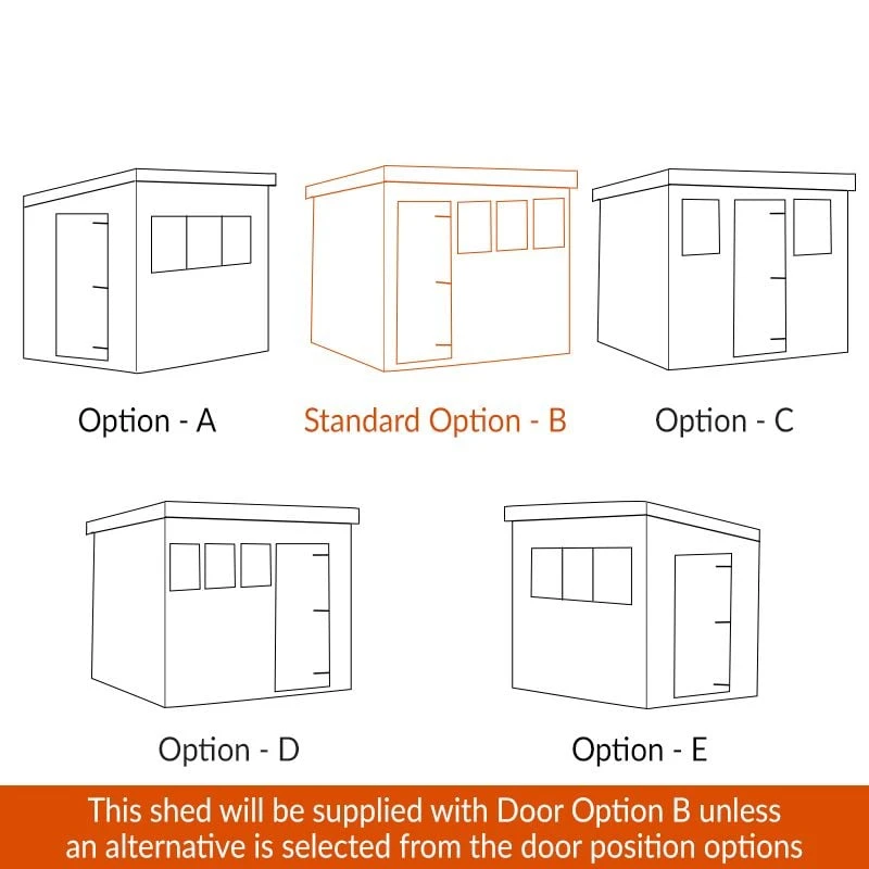 10' X 6' Traditional Heavy Duty Shiplap Pent Wooden Garden Shed (3.05m X 1.83m) 3 10' X 6' Traditional Heavy Duty Shiplap Pent Wooden Garden Shed (3.05m X 1.83m) - Image 3