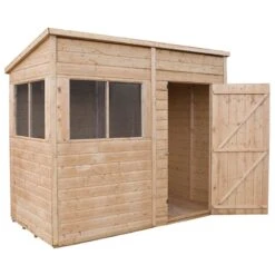 8'3 X 4' Mercia Shiplap Pent Wooden Garden Shed (2.51m X 1.21m) -Halls || Lifetime || Keter Sales si 001 004 0028bun 5 min