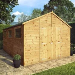 New Arrival 1 15' X 10' Mercia Shiplap Apex Workshop (4.5m X 3.2m)
