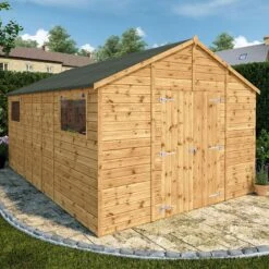 New Arrival 19 16' X 10' Mercia Shiplap Apex Workshop (4.8m X 3.2m)