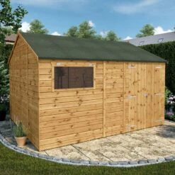 New Arrival 5 12' X 10' Mercia Shiplap Reverse Apex Workshop (3.6m X 3.2m)
