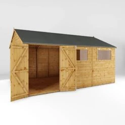 15' X 10' Mercia Shiplap Reverse Apex Workshop (4.5m X 3.2m) -Halls || Lifetime || Keter Sales si 001 004 0113 15x10 workshop render4 min