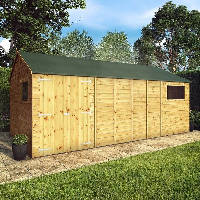 18' X 10' Mercia Shiplap Reverse Apex Workshop (5.4m X 3.2m) 1 18' X 10' Mercia Shiplap Reverse Apex Workshop (5.4m X 3.2m)