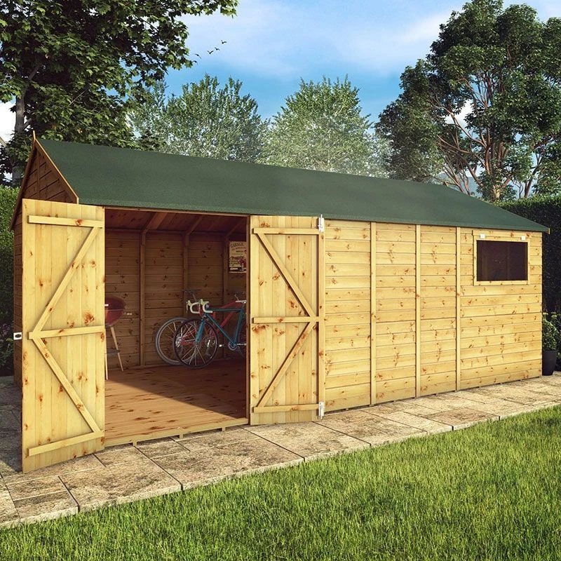 18' X 10' Mercia Shiplap Reverse Apex Workshop (5.4m X 3.2m) 2 18' X 10' Mercia Shiplap Reverse Apex Workshop (5.4m X 3.2m) - Image 2