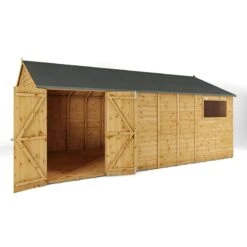 18' X 10' Mercia Shiplap Reverse Apex Workshop (5.4m X 3.2m) 23 18' X 10' Mercia Shiplap Reverse Apex Workshop (5.4m X 3.2m) -Halls || Lifetime || Keter Sales si 001 004 0115 18x10 workshop render4 min