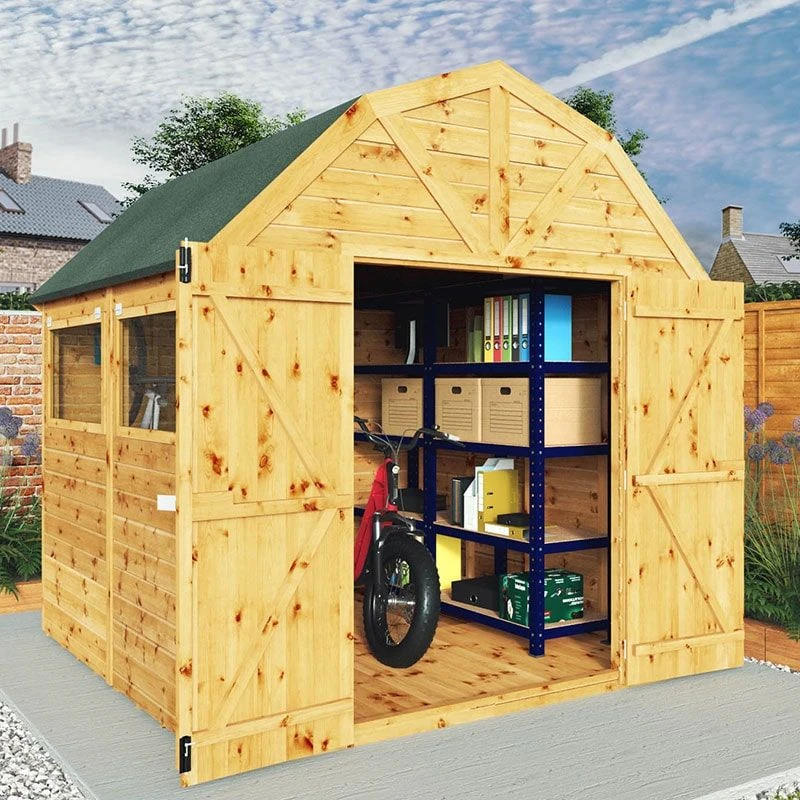 8' X 8' Mercia Shiplap Dutch Barn Shed (2.5m X 2.4m) 2 8' X 8' Mercia Shiplap Dutch Barn Shed (2.5m X 2.4m) - Image 2