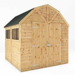 8' X 8' Mercia Shiplap Dutch Barn Shed (2.5m X 2.4m) 18 8' X 8' Mercia Shiplap Dutch Barn Shed (2.5m X 2.4m) -Halls || Lifetime || Keter Sales si 001 004 0121bun 5 min 3