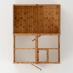 8'x6' (2.4x1.8m) Mercia Shiplap Wooden Apex Greenhouse Combi Shed -Halls || Lifetime || Keter Sales si 004 001 0024 8x6 mercia shiplap combi greenhouse feature4 min 1