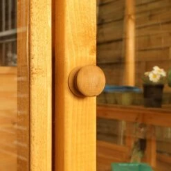 12'x6' (3.6x1.8m) Mercia Shiplap Wooden Apex Greenhouse Combi Shed -Halls || Lifetime || Keter Sales si 004 001 0026 12x6 traditional apex greenhouse combi shed door2