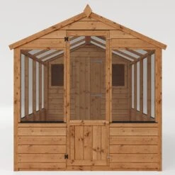 12'x6' (3.6x1.8m) Mercia Shiplap Wooden Apex Greenhouse Combi Shed -Halls || Lifetime || Keter Sales si 004 001 0026 12x6 mercia shiplap combi greenhouse render3 min
