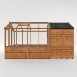 12'x6' (3.6x1.8m) Mercia Shiplap Wooden Apex Greenhouse Combi Shed -Halls || Lifetime || Keter Sales si 004 001 0026 12x6 mercia shiplap combi greenhouse render5 min