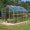 6'x10' Halls Aluminium Frame Polycarbonate Greenhouse (1.92x3.19m)