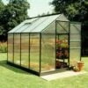 6'x8' Halls Green Frame Polycarbonate Greenhouse (1.92x2.56m)
