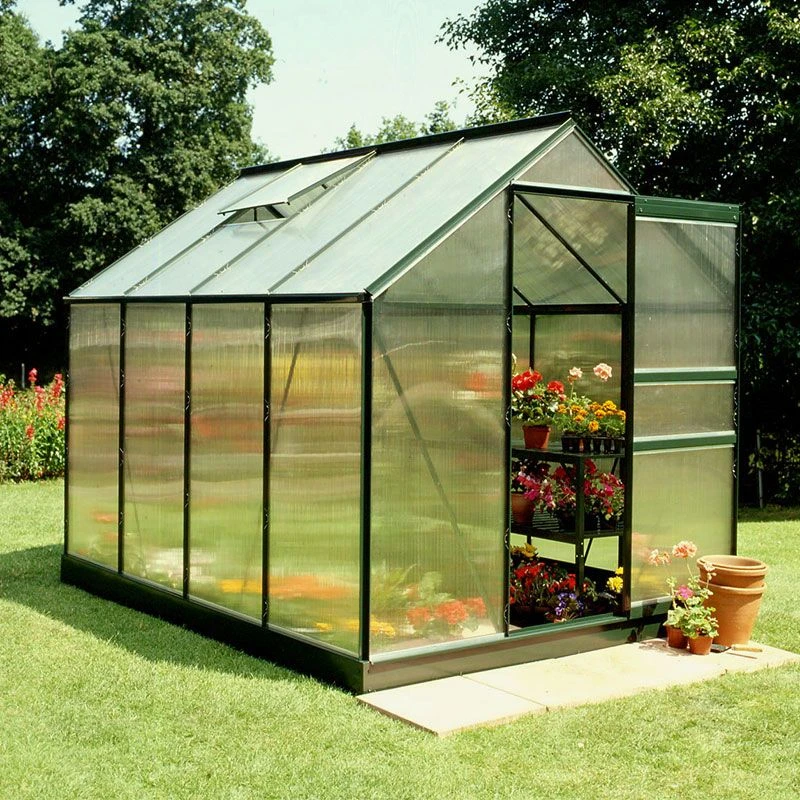6'x8' Halls Green Frame Polycarbonate Greenhouse (1.92x2.56m) 1 6'x8' Halls Green Frame Polycarbonate Greenhouse (1.92x2.56m)