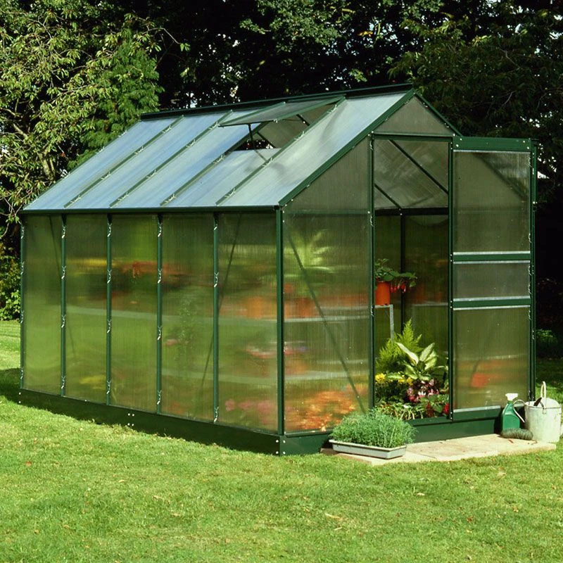 6'x10' Halls Green Frame Polycarbonate Greenhouse (1.92x3.19m) 1 6'x10' Halls Green Frame Polycarbonate Greenhouse (1.92x3.19m)