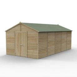 20' X 10' Forest Beckwood 25yr Guarantee Shiplap Pressure Treated Windowless Double Door Apex Wooden Shed (5.96m X 3.21m) -Halls || Lifetime || Keter Sales spa1020ddnwm closed 05.18.23 1