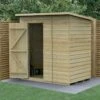 6' X 4' Forest Beckwood 25yr Guarantee Shiplap Pressure Treated Windowless Pent Wooden Shed (1.98m X 1.4m)