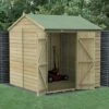 7' X 7' Forest Beckwood 25yr Guarantee Shiplap Pressure Treated Windowless Double Door Reverse Apex Wooden Shed (2.28m X 2.12m)
