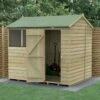 8' X 6' Forest Beckwood 25yr Guarantee Shiplap Pressure Treated Reverse Apex Wooden Shed (2.42m X 1.99m)